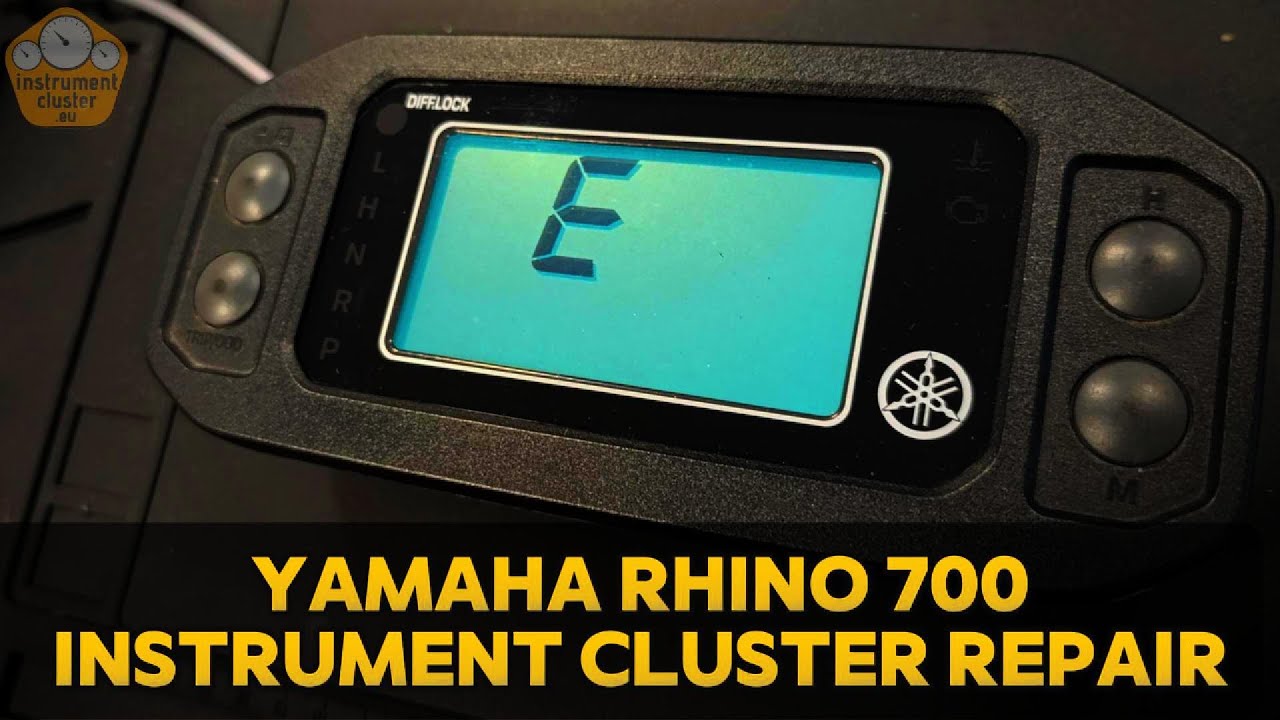 Yamaha Rhino 700 Instrument cluster repair - display 