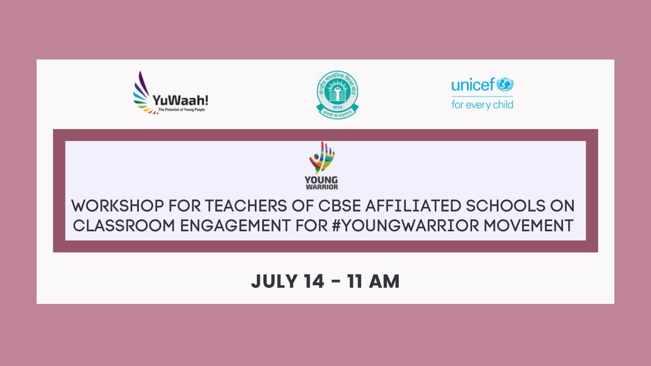 Teacher Training Workshop for teachers on Classroom Engagement  for Young Warrior Movement
