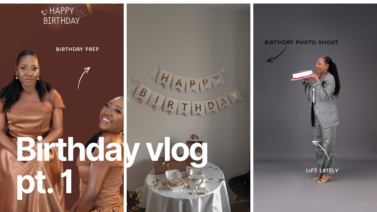 Life lately: Birthday prep vlog/ Birthday photo shoot on a budget