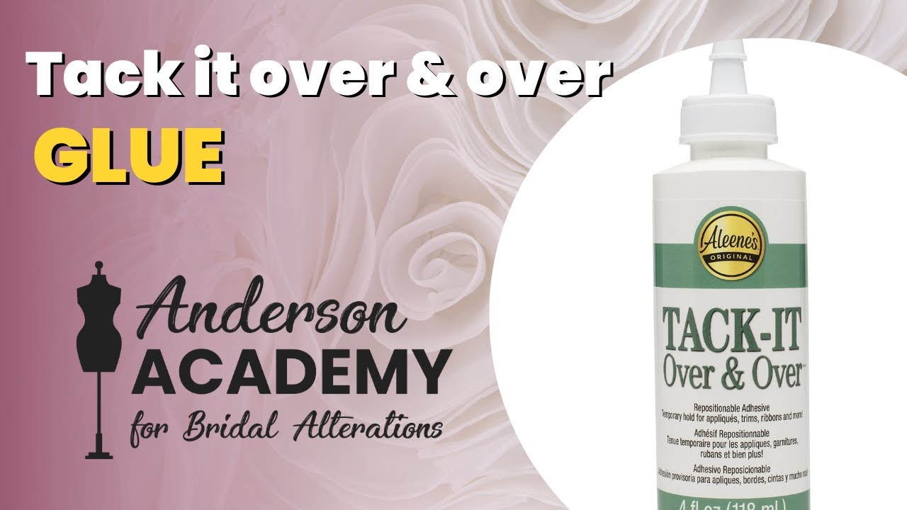 Tack it over and over. I use this on wedding dresses and bridal gowns to keep the straps up.