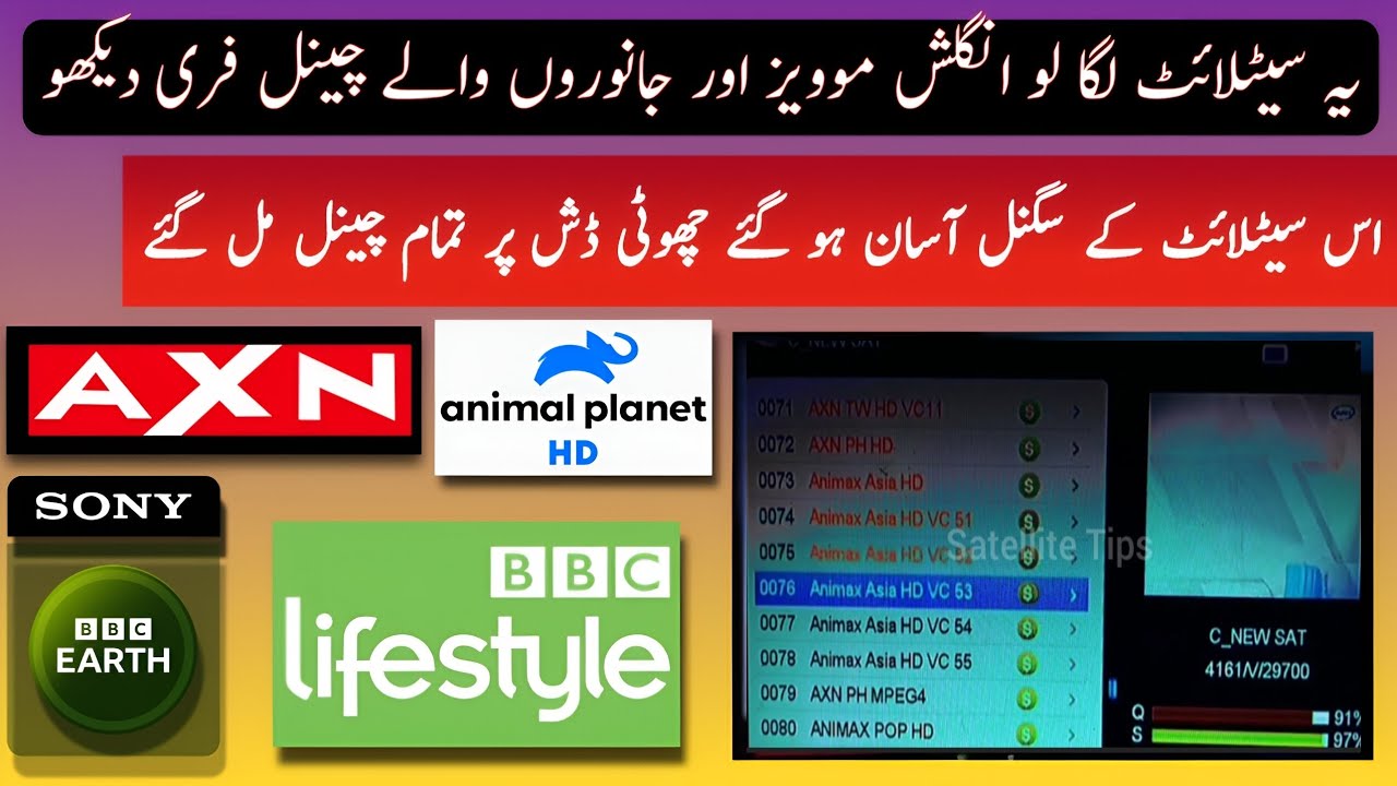 Good News Measat 91e C band 4 feat dish per Lagao All Channels chalao | Satellite Tips