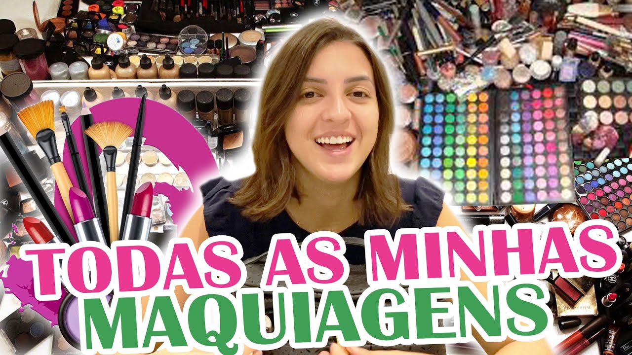 TOUR PELAS MINHAS MAQUIAGENS! DEI UM MONTE DE COISAS PRA MINHA MÃE