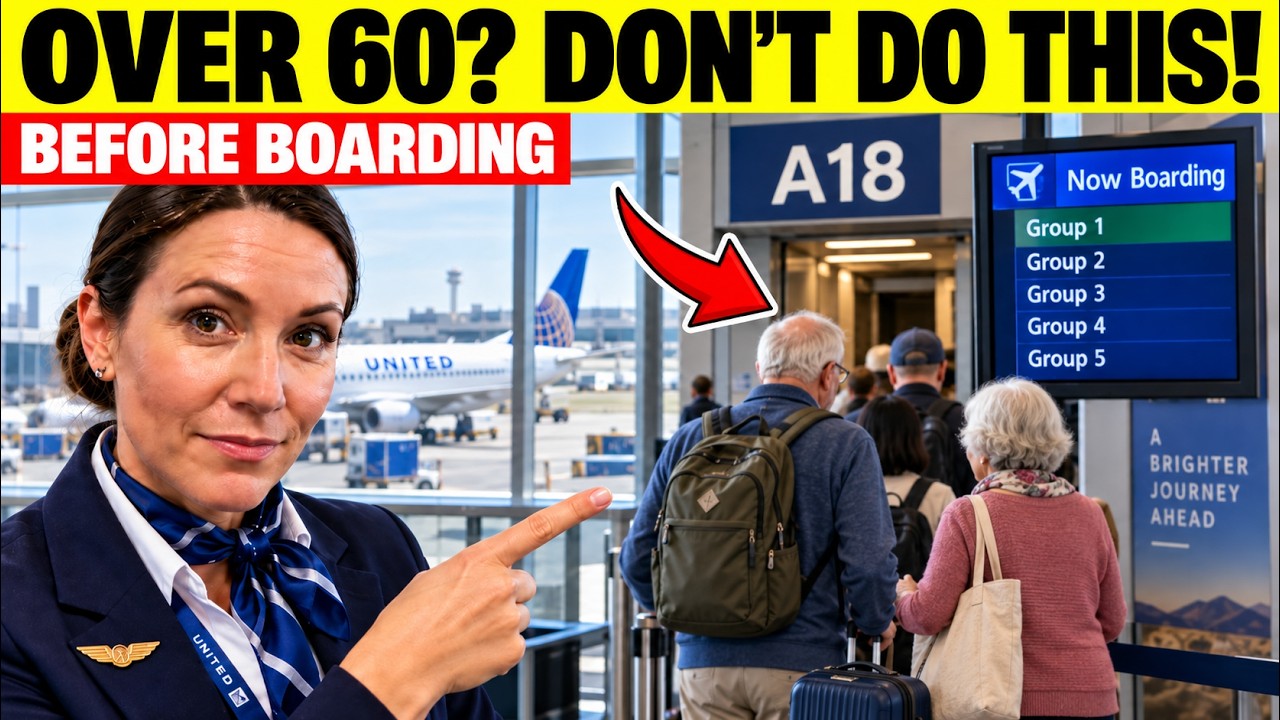 Flight Attendants Say Seniors Should NEVER Do These 12 Things Before Boarding