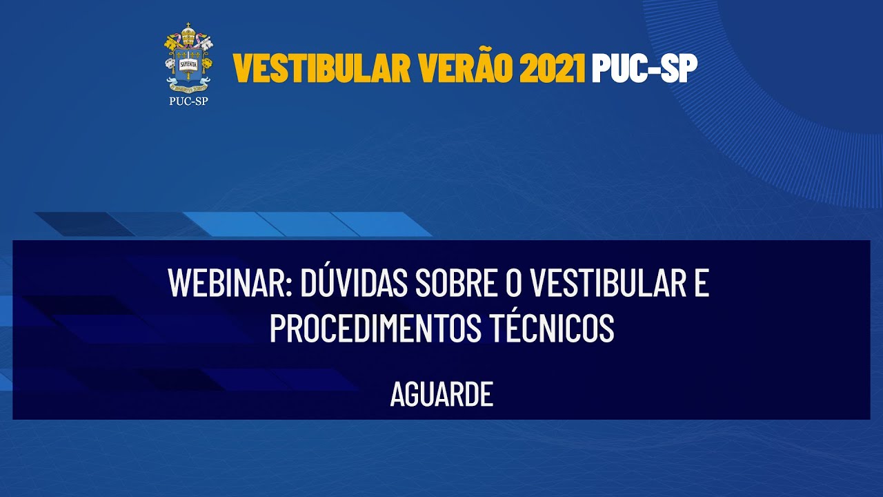 Webinar Vestibular PUC-SP