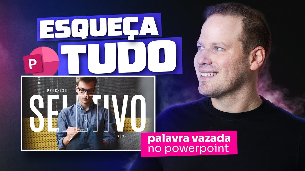 EFEITO PALAVRA VAZADA NO PPT | 🔥 TUTORIAL FÁCIL POWERPOINT 😱