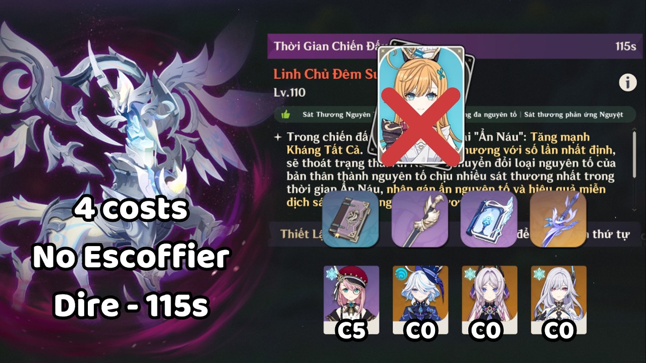 [6.5 Stygian Onslaught] Skirk C0R1 WITHOUT Escoffer Frostnight Herra Dire 115s