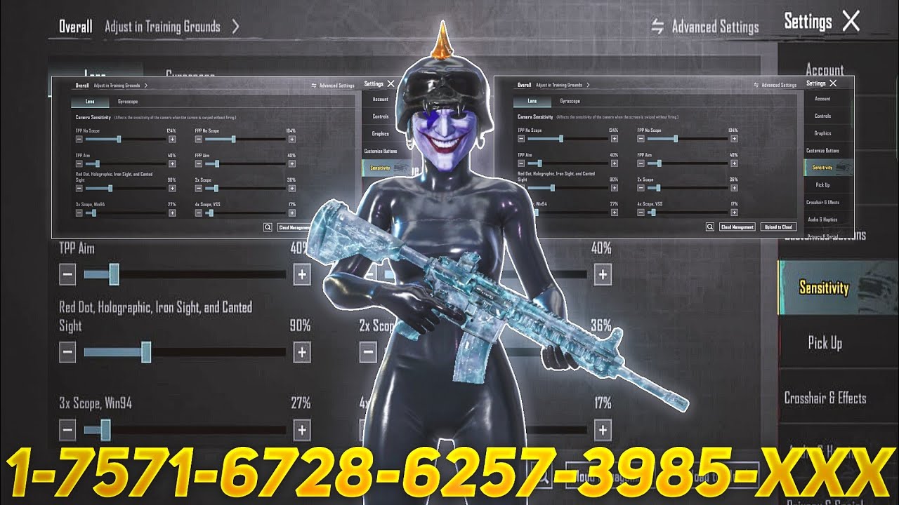 New Update 4.5⚡Best Sensitivity code + Control Settings Pubg Mobile/Bgmi Sensitivity 2026