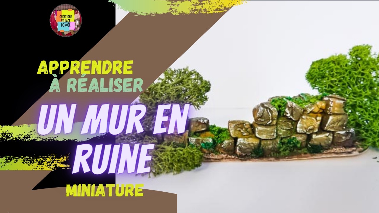 COMMENT JE FAIS DES MURS EN RUINE POUR UN PAYSAGE DE CAMPAGNE [TUTO]