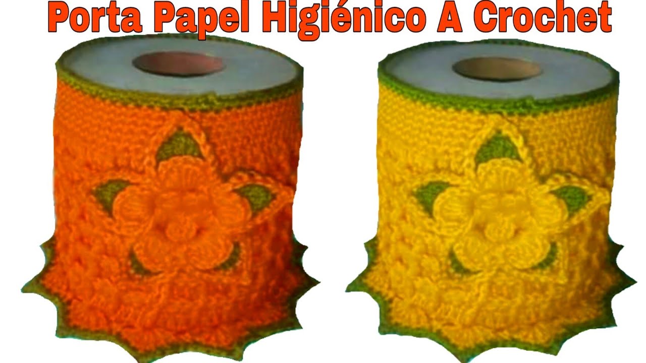Porta rollos de papel higiénico tejido a crochet o ganchillo *Paso A Paso*