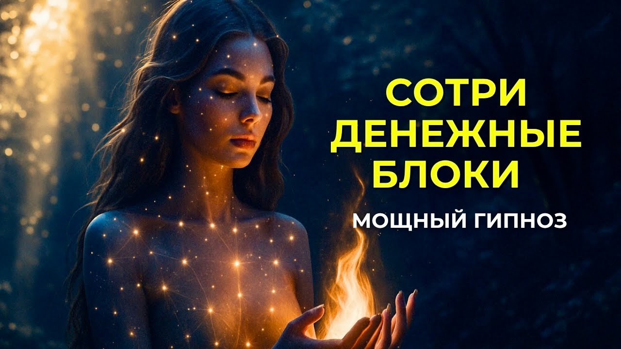 Сотри ДЕНЕЖНЫЕ БЛОКИ  | Гипноз КОД ИЗОБИЛИЯ