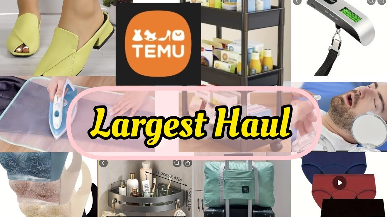 Largest temu haul received October 2024 / temu items worth it or not honest review
