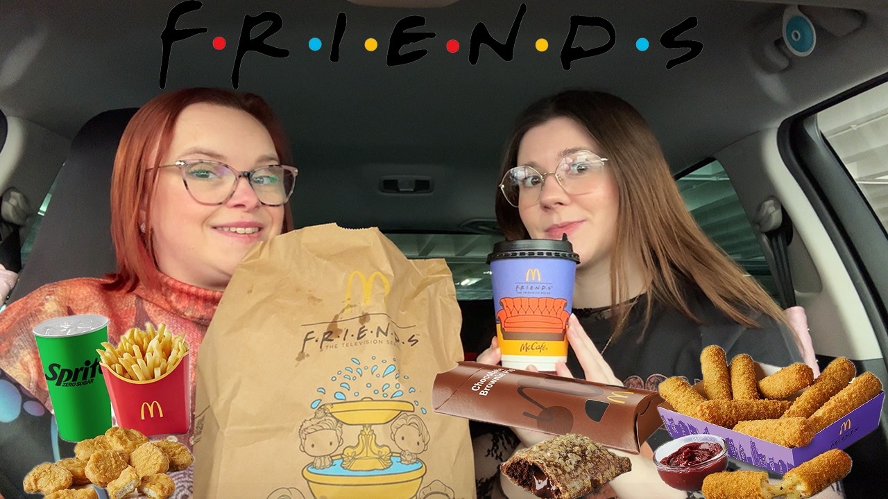 EATING MCDONALDS FRIENDS MENU | mukbang