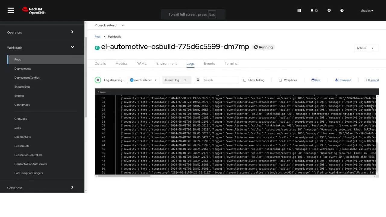 Trigger OpenShift pipeline from GitLab with comments on commit