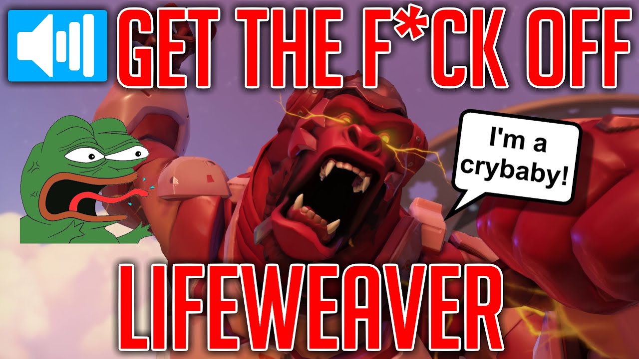 CRYBABY Tank THROWS Because We Had Lifeweaver - Overwatch Competitive Toxicity Pt. 18
