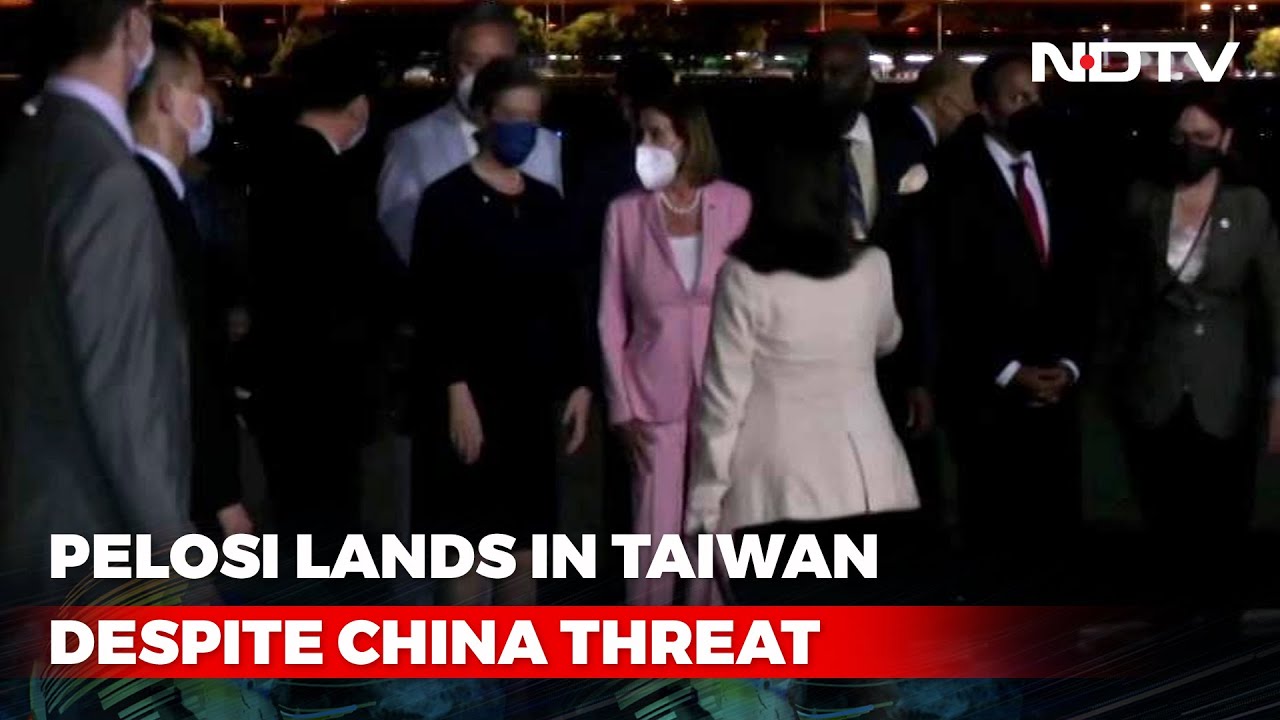 Despite China's Clear Threat, Nancy Pelosi Lands In Taiwan