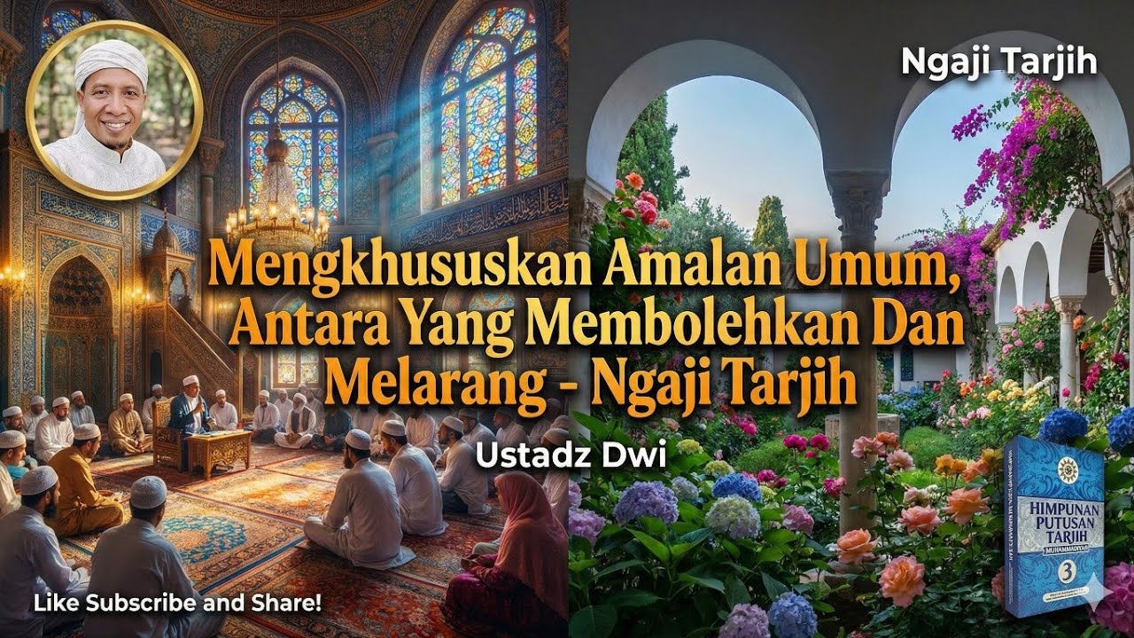 Mengkhususkan Amalan Umum, Antara Yang Melarang dan Membolehkan - Perspektif Manhaj Tarjih
