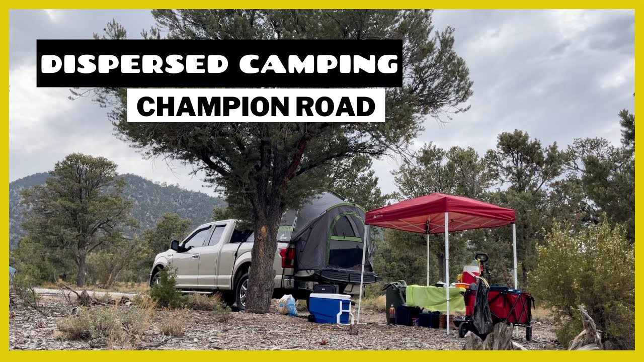 Champion Road Dispersed Camping | Truck Tent setup | Cooked Pork Tocino