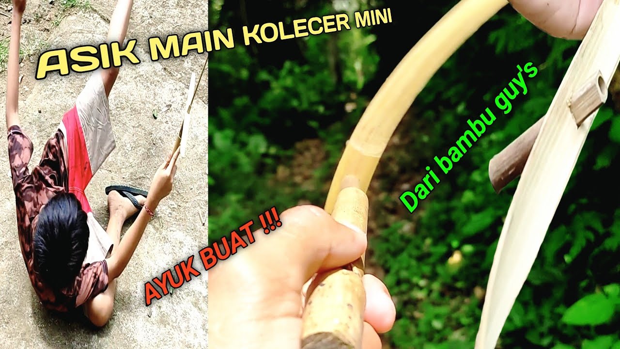 MEMBUAT KOLECER MINI DARI BAMBU MAINAN ANAK