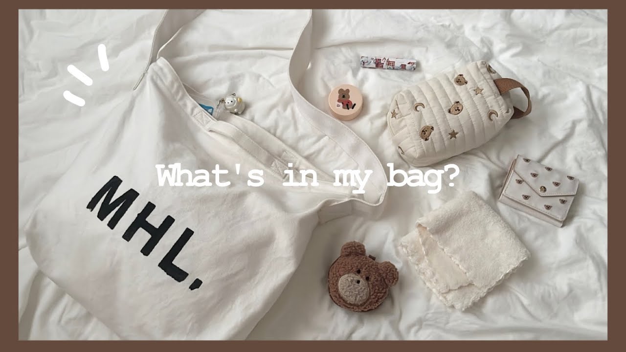 [What's in my bag?]お出かけする時のカバンの中身紹介🧸🎧𓂃