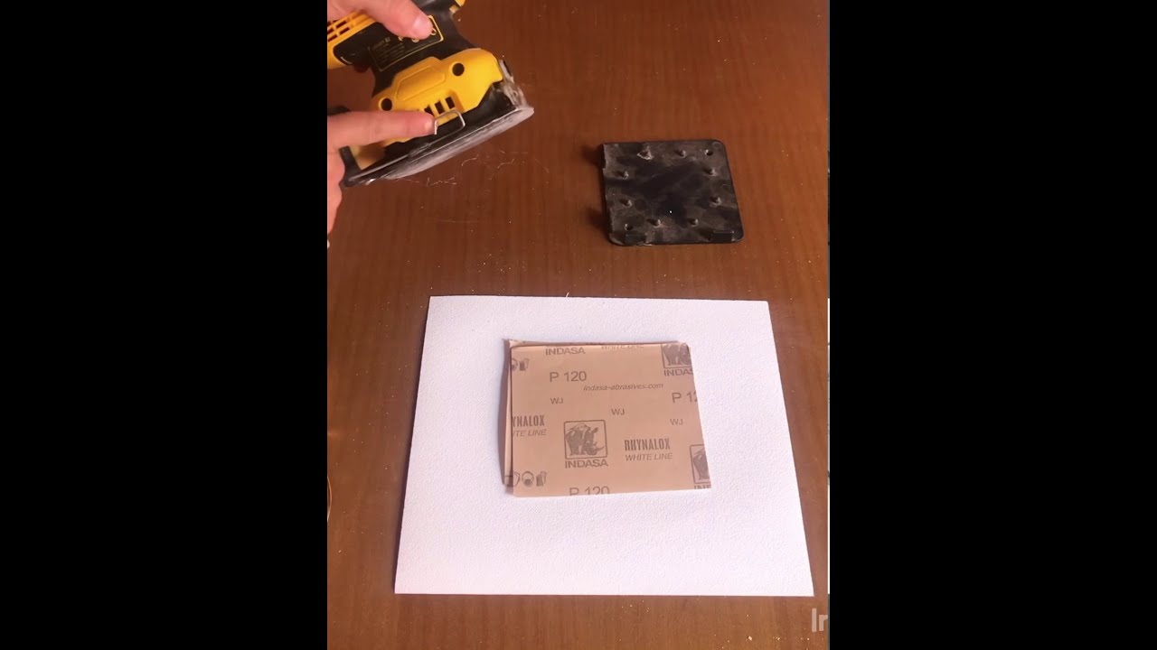 Lixar Madeira ( Como instalar lixa na lixadeira orbital )