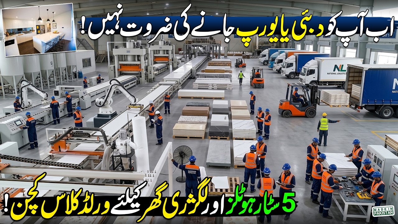 Artificial Marble Manufacturing Factory | Solid Surface Making Process | Made In Pakistan