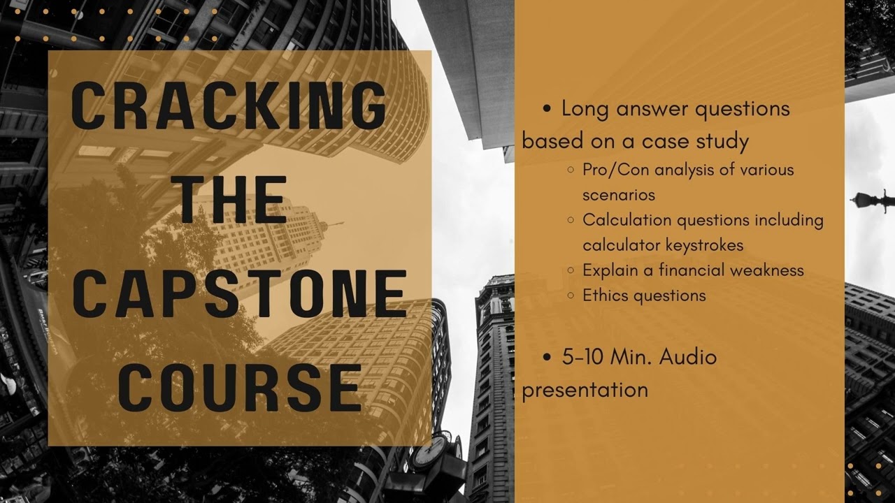 Demystifying the CFP Capstone Course