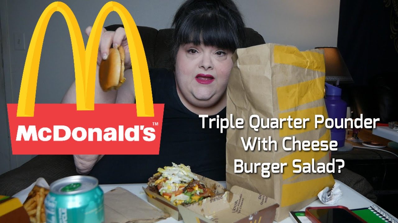McDonald's Triple Quarter Pounder Burger Salad? Nutritionist's Class