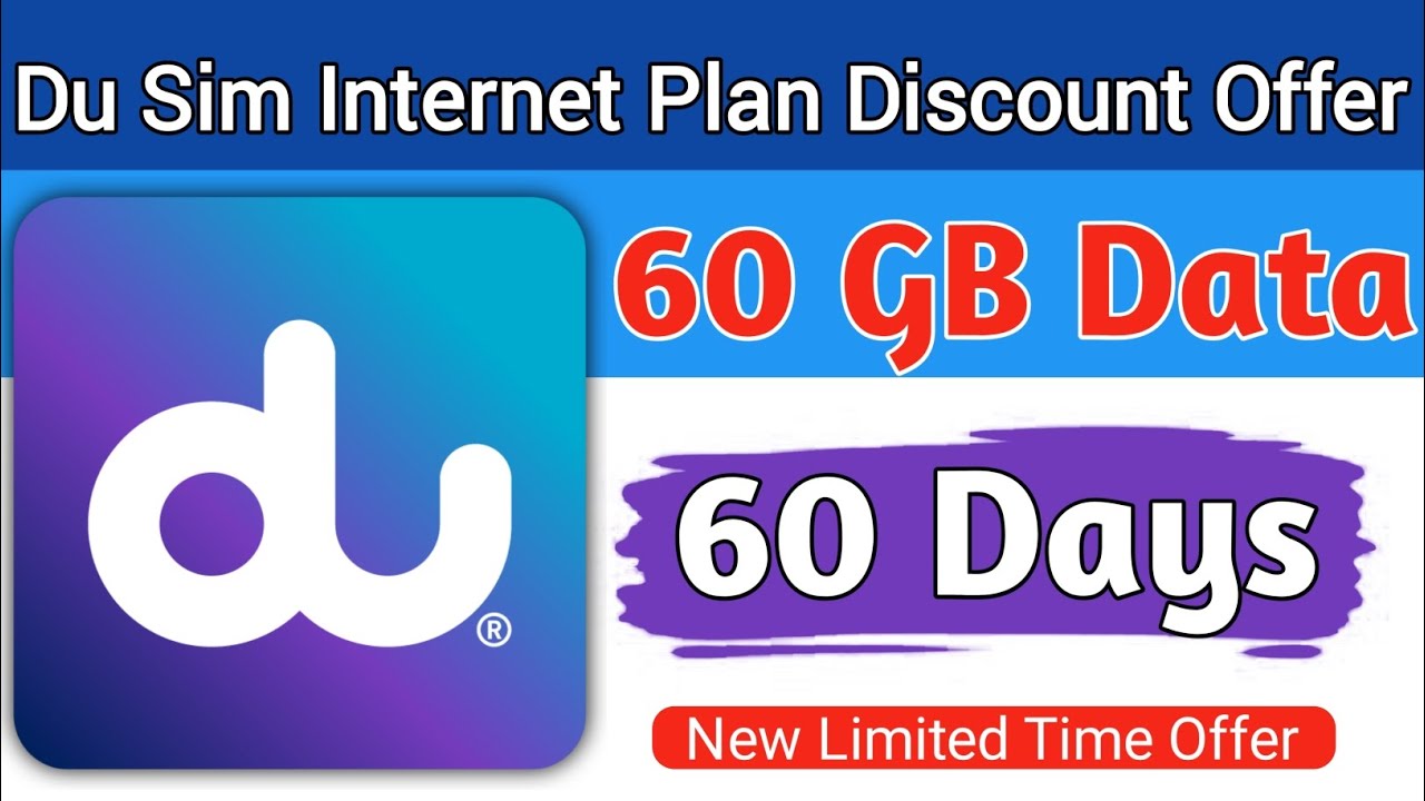 How to Activate du Sim Monthly Internet plan | Du Sim 60 GB Monthly Internet | Du Sim 60 GB Monthly