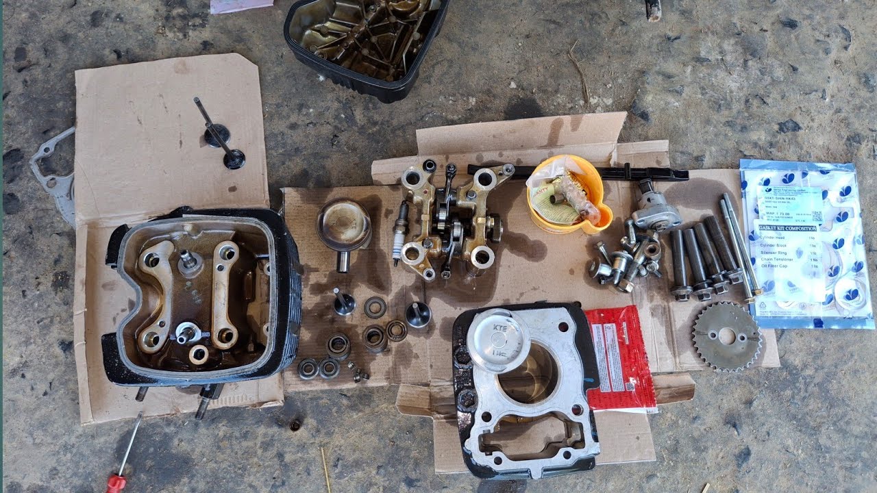 Honda shine half engine fitting.  how to install half engine Honda CB shine 