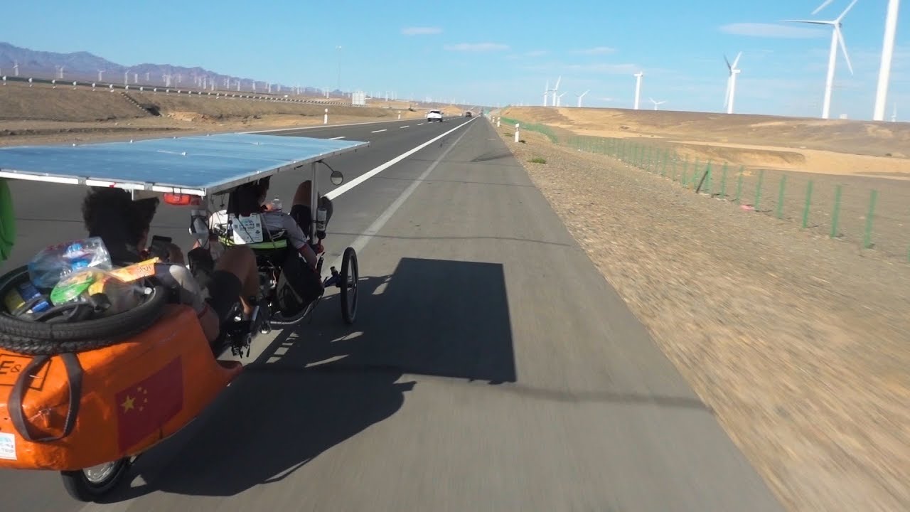 Solar Powered Trike (e-bike) Cycling to China!!