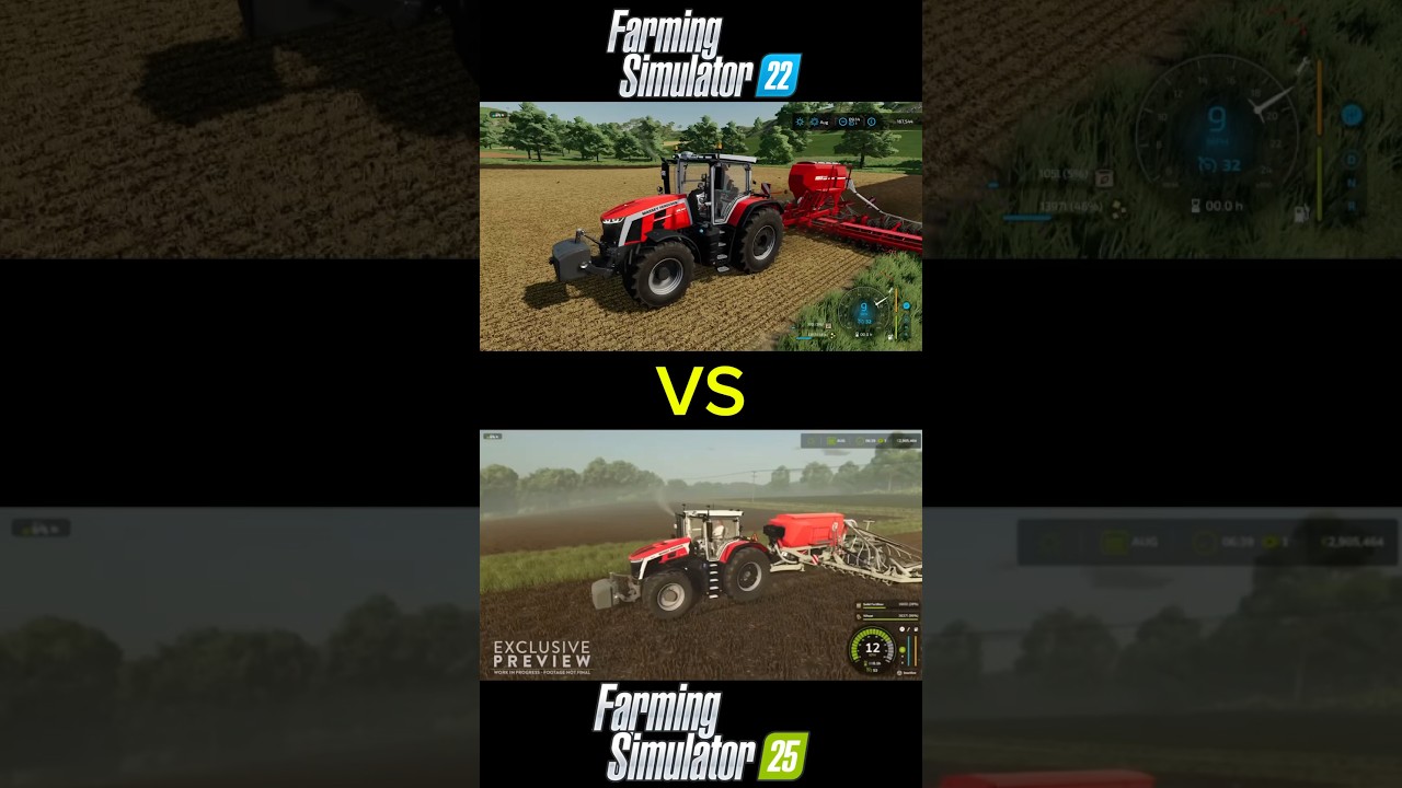 FS25 VS FS22! #fs25 #fs22 #farmingsimulator #farmingsimulator22 #farmingsimulator25 #farming