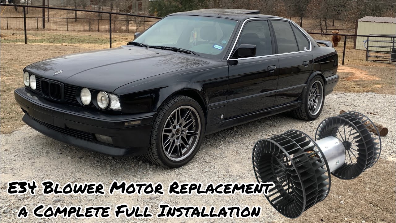 BMW E34 S50 BBS Body Kit Blower Motor Full Installation