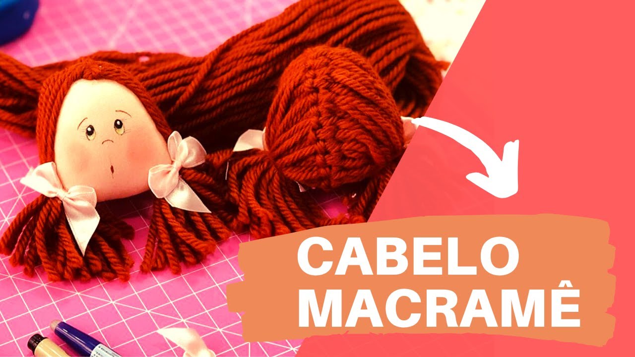 CABELO MARIA CHIQUINHA COM TÉCNICA MACRAMÊ - PASSO A PASSO COMPLETO | DRICA TV