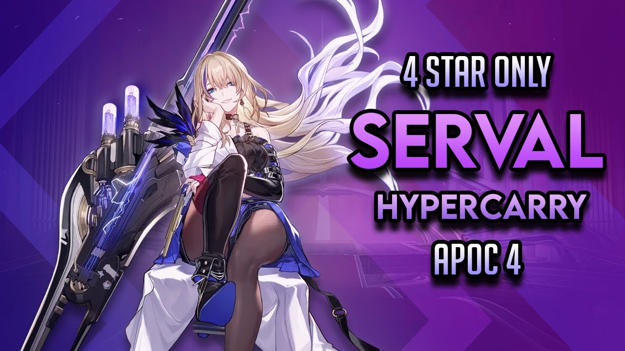 SERVAL ROCKS SUNDAY! | 4 STAR ONLY | APOCALYPTIC SHADOW 4 [2.6] | Honkai Star Rail