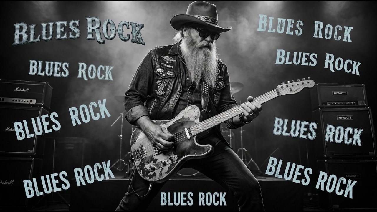 🔥 AC/DC, Stevie Ray Vaughan & ZZ Top Inspired &ndash; Nonstop Blues Rock Guitar for True Rock Fans