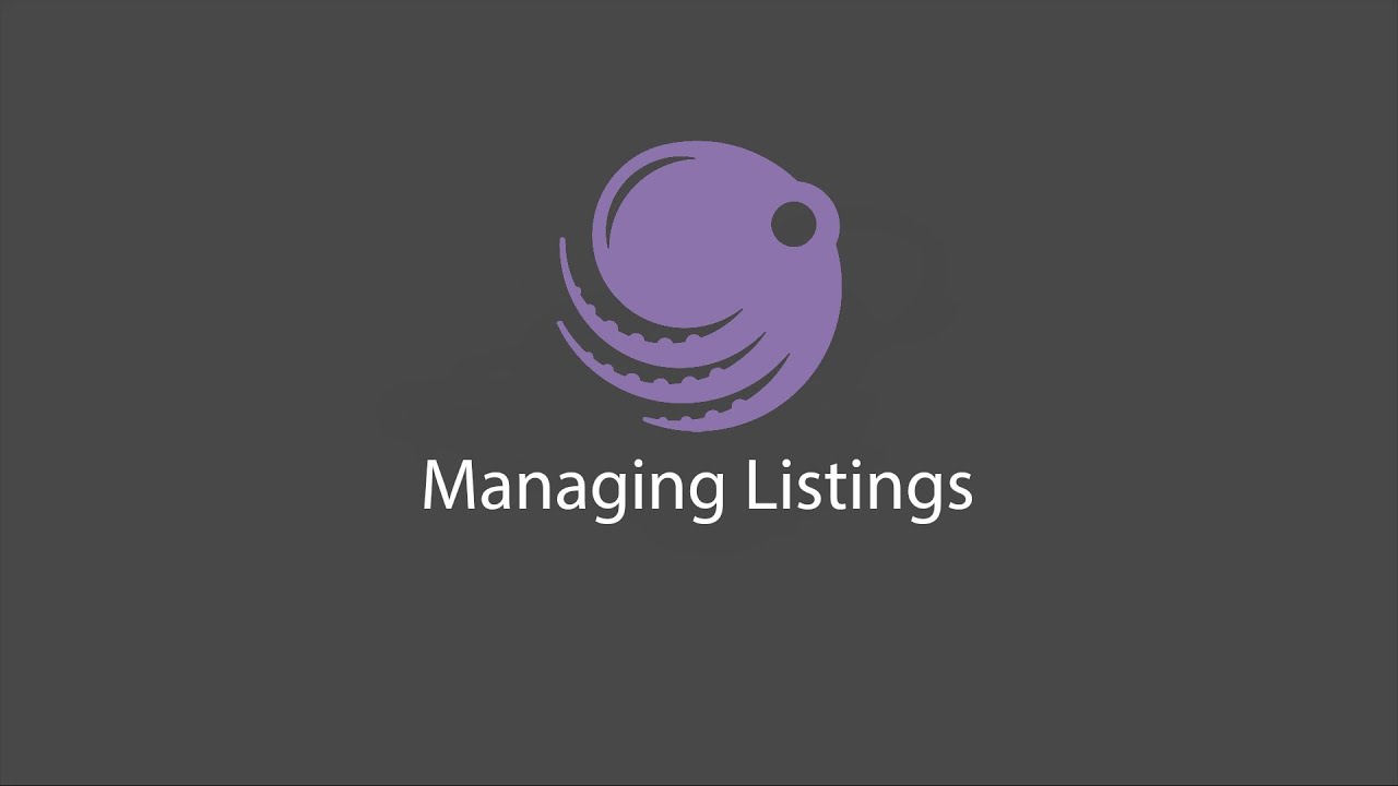 Managing Listings