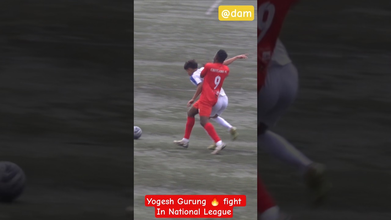 Yogesh Gurung 🔥 fight In National League #shortsfeed #youtubeshorts #trending #viral #nepalifootball