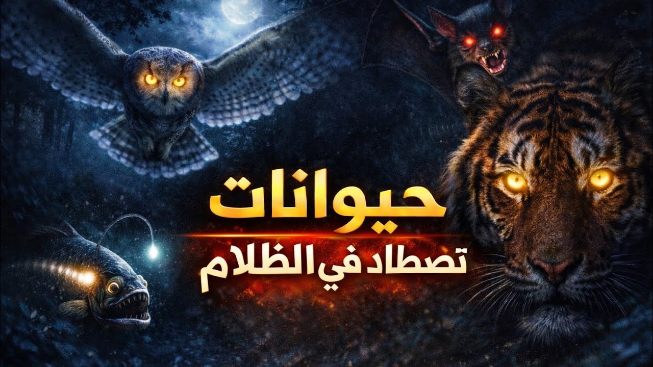 صيادو الليل🥶 | حيوانات ترى وتقتل في الظلام الدامس🔥😱