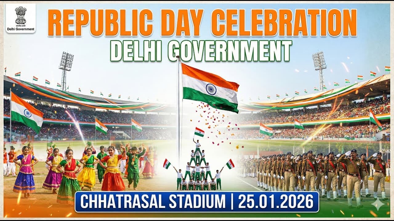 Republic Day 2026 Celebration at Chhatrasal Stadium | Delhi Government |