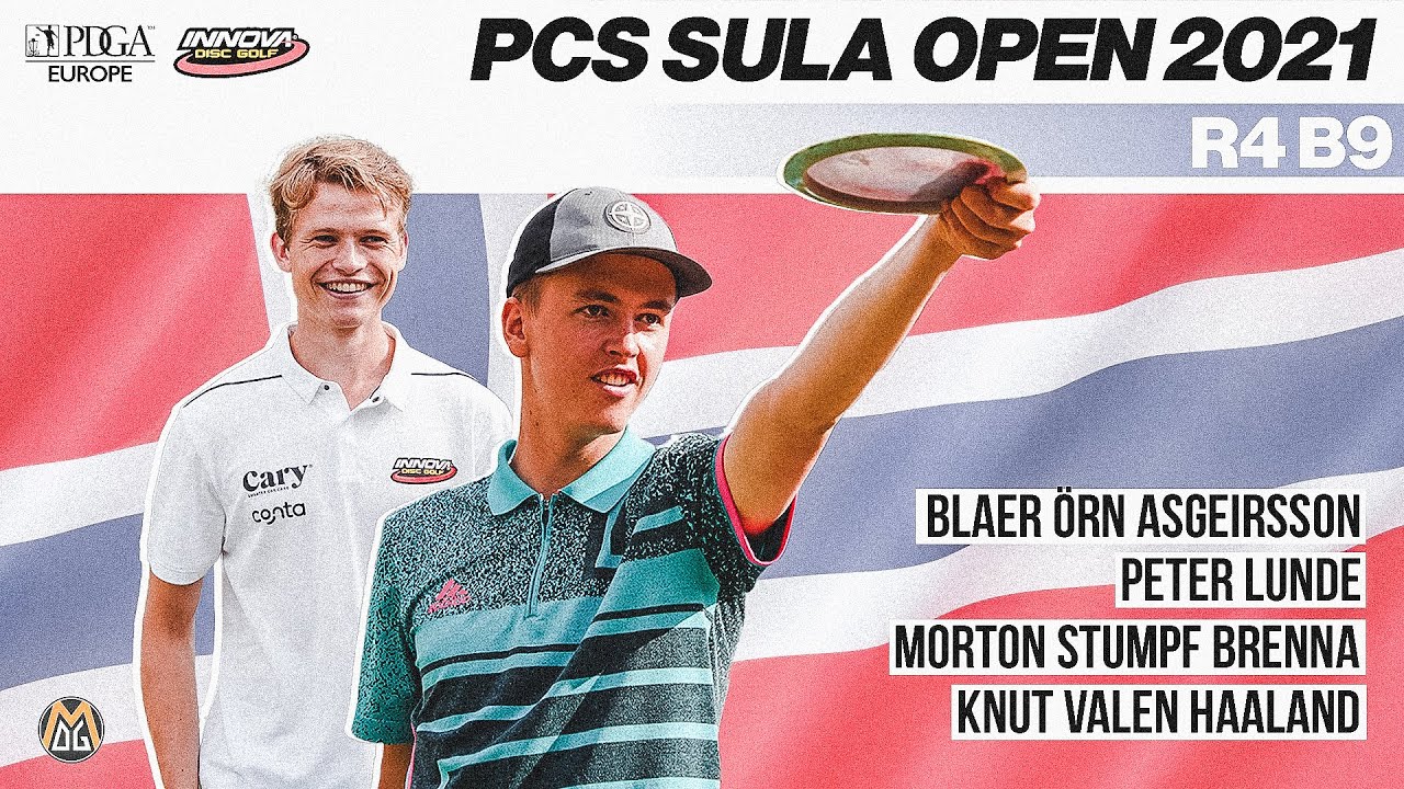 2021 PCS Sula Open | R4B9 Lead Card | Asgeirsson, Lunde, Brenna, Haaland | More Disc Golf