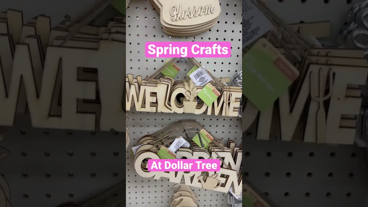 Shop With Me at Dollar Tree~Spring Crafts #diy #crafts #dollartree #dollartree