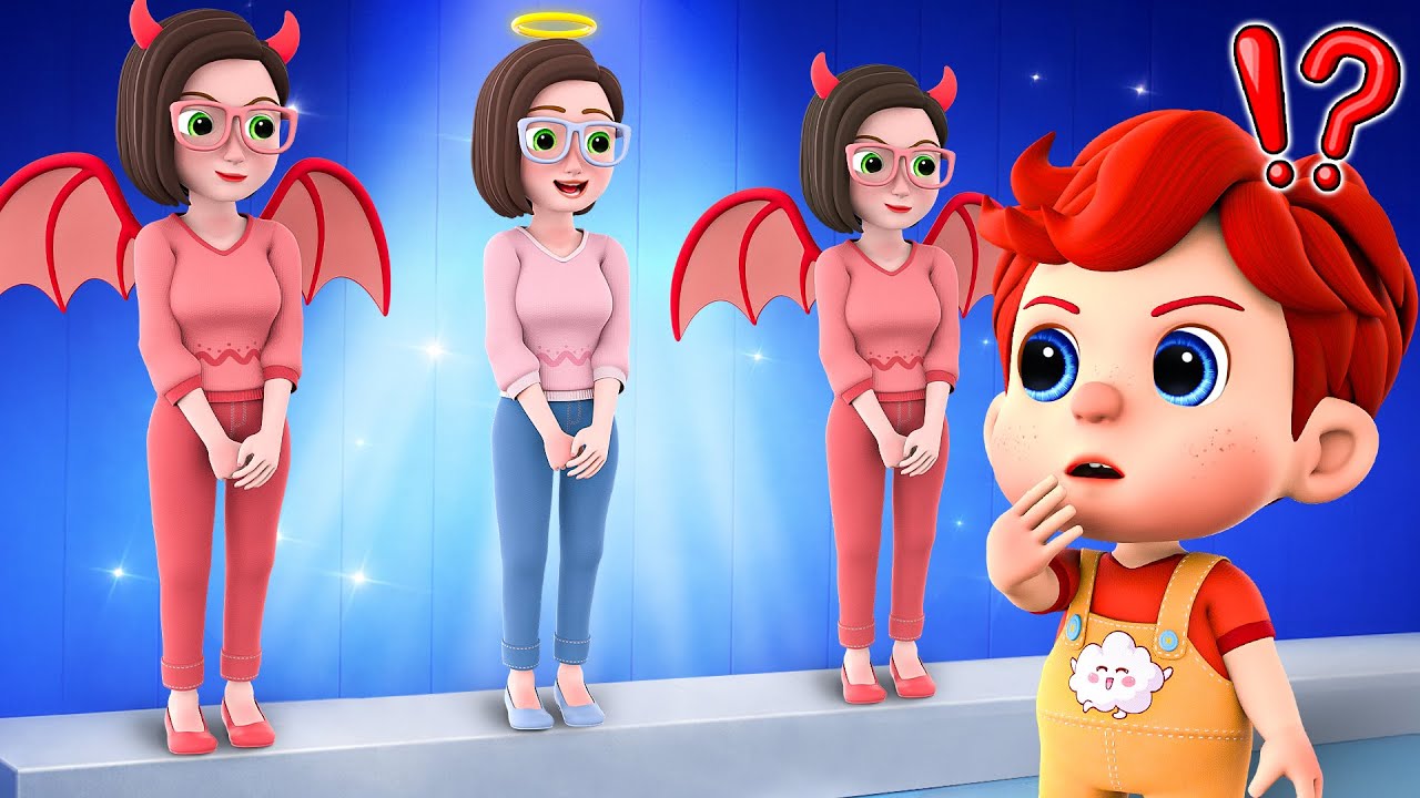 ¿Familia de Ángeles o Demonios? | ¿Dónde Está Mi Mami? | Canciones infantiles para Niños | YoNeo