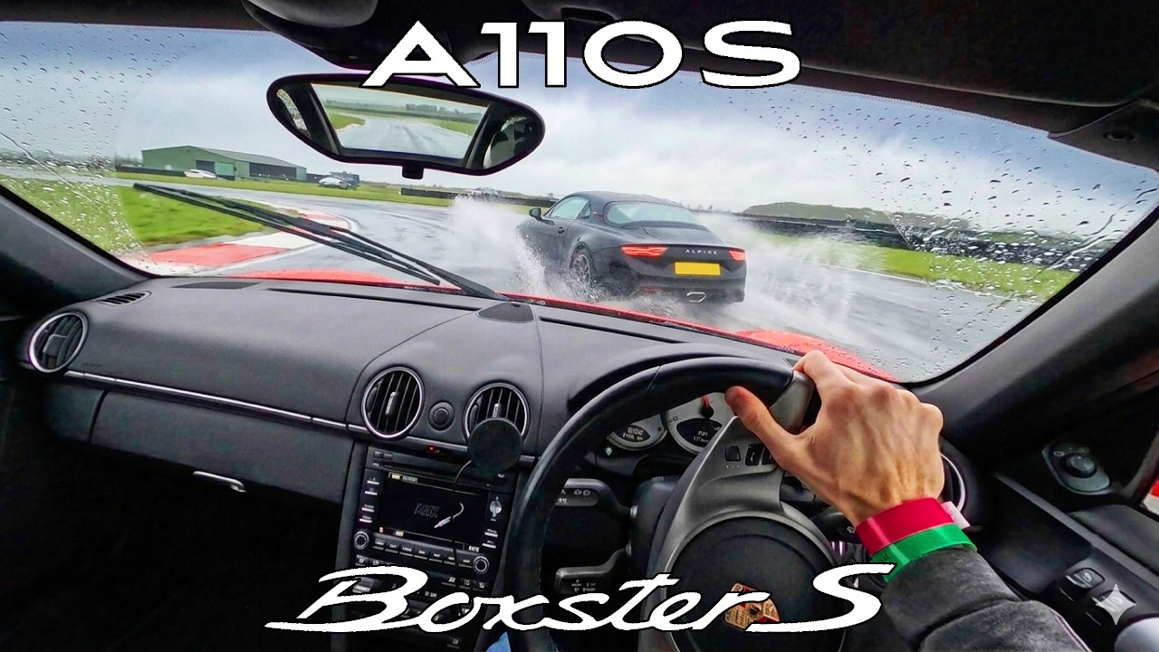 Alpine A110 S vs Porsche Boxster S - Wet Track Battle