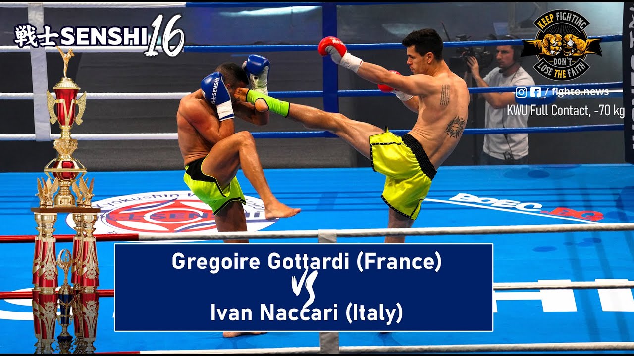 SENSHI 16: -70 kg, Gregoire Gottardi (France) vs Ivan Naccari (Italy) | KWU Full Contact rules