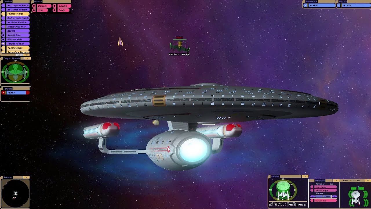 Rigel Class vs Romulan PDan warships | KM | Star Trek Bridge Commander