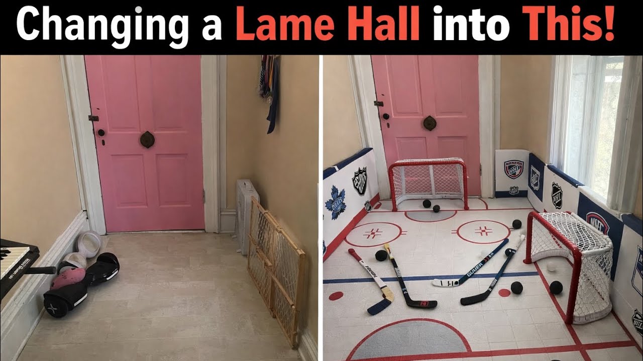 Building a mini hockey arena