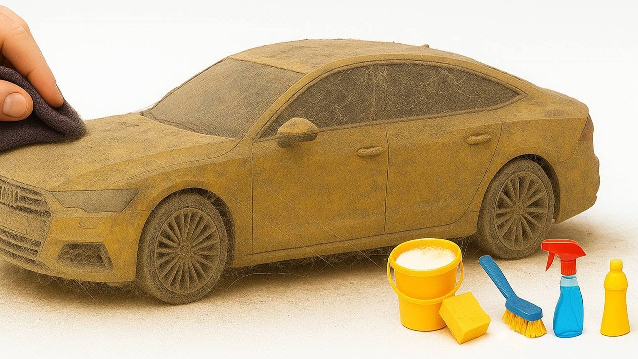 Super realistic cleaning of $754 Toyota Crown 1:24 after extreme off-road adventure 🚗💦