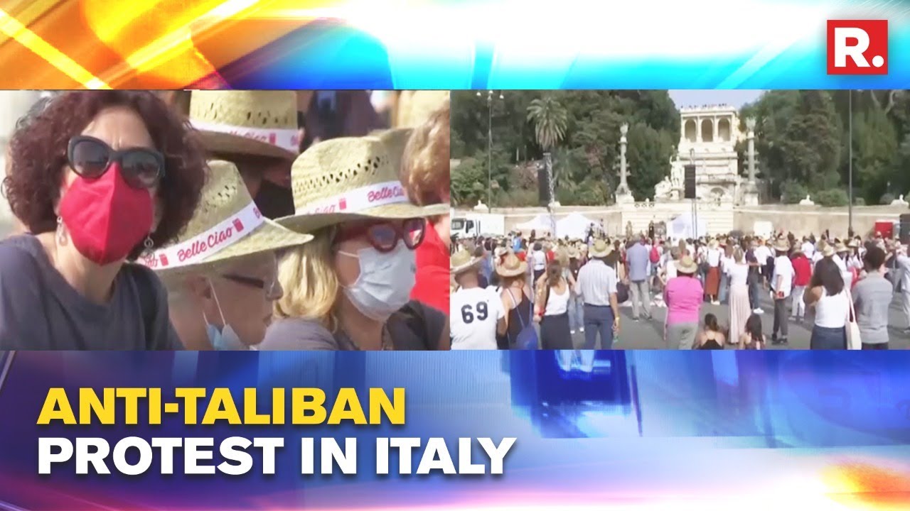 Italy: Italians Stage Anti-Taliban Protests, Demand Protection Of Women's Rights | Republic TV