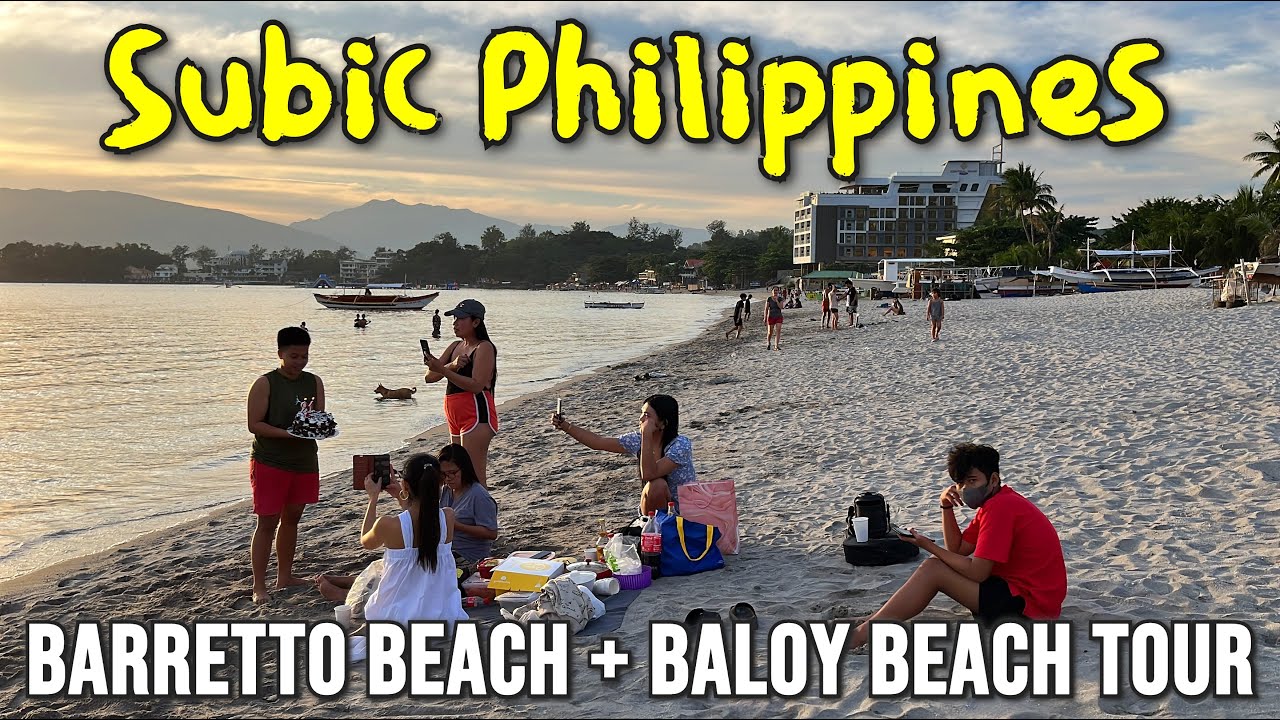 SUBIC PHILIPPINES TOUR 2023 | Walking at Barretto Beach & Baloy Beach in Subic Bay, Zambales