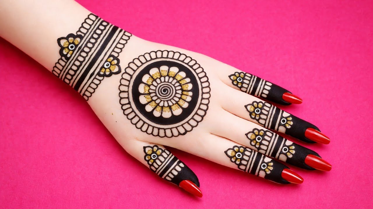 New stylish front hand mehndi design | Easy mehndi design | simple mehndi | mehandi design | Mehndi